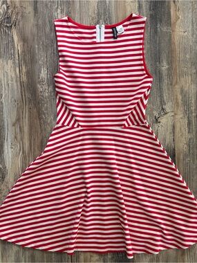 red and white striped dress h&m Vestido rayas H&M
